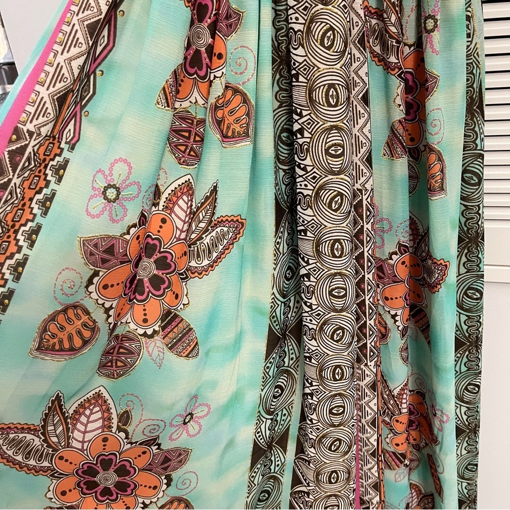 Y2K Tricia Fix Bohemian Halter Neck Maxi Dresses - Picture 4 of 9